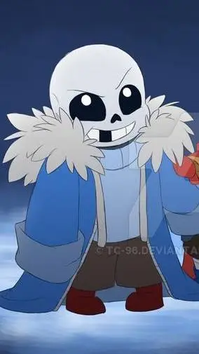ai character: 🩵Little Sans🤍 background