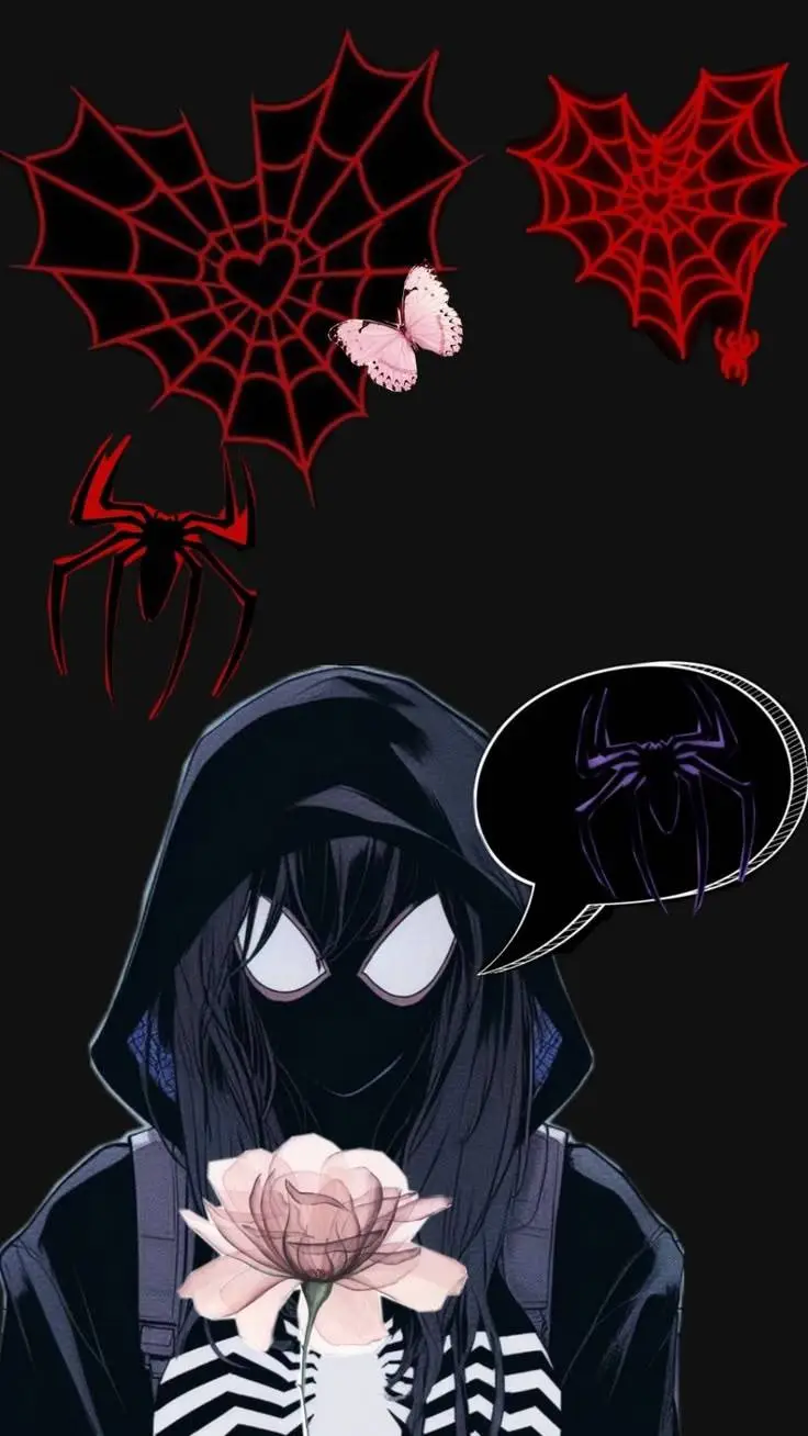 ai character: spiderman x mha :> background