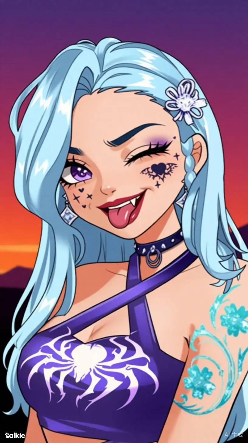 ai character: Mila bridget  background