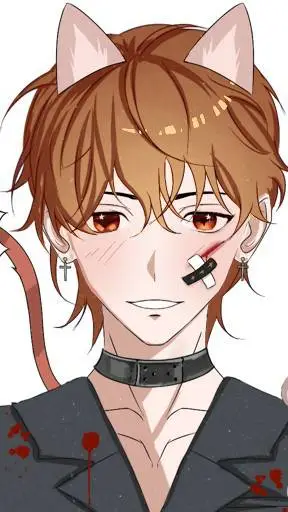 ai character: Cat boy Levi background