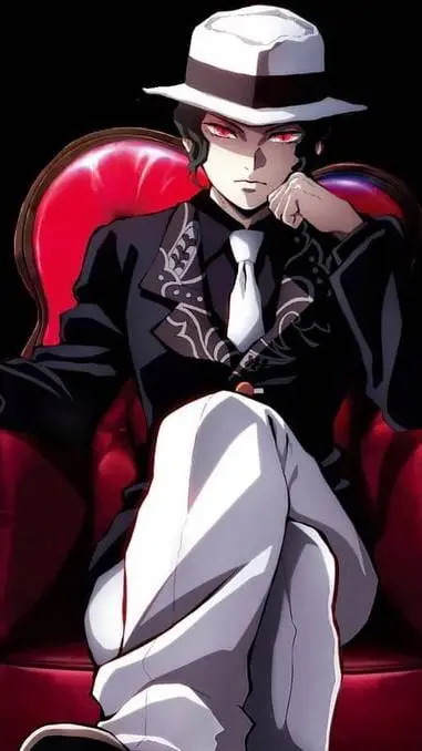 ai character: muzan Jackson  background