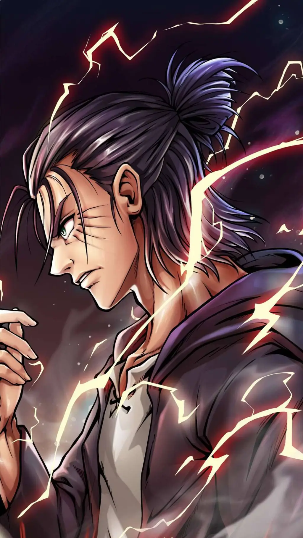 ai character: Eren yeager  background