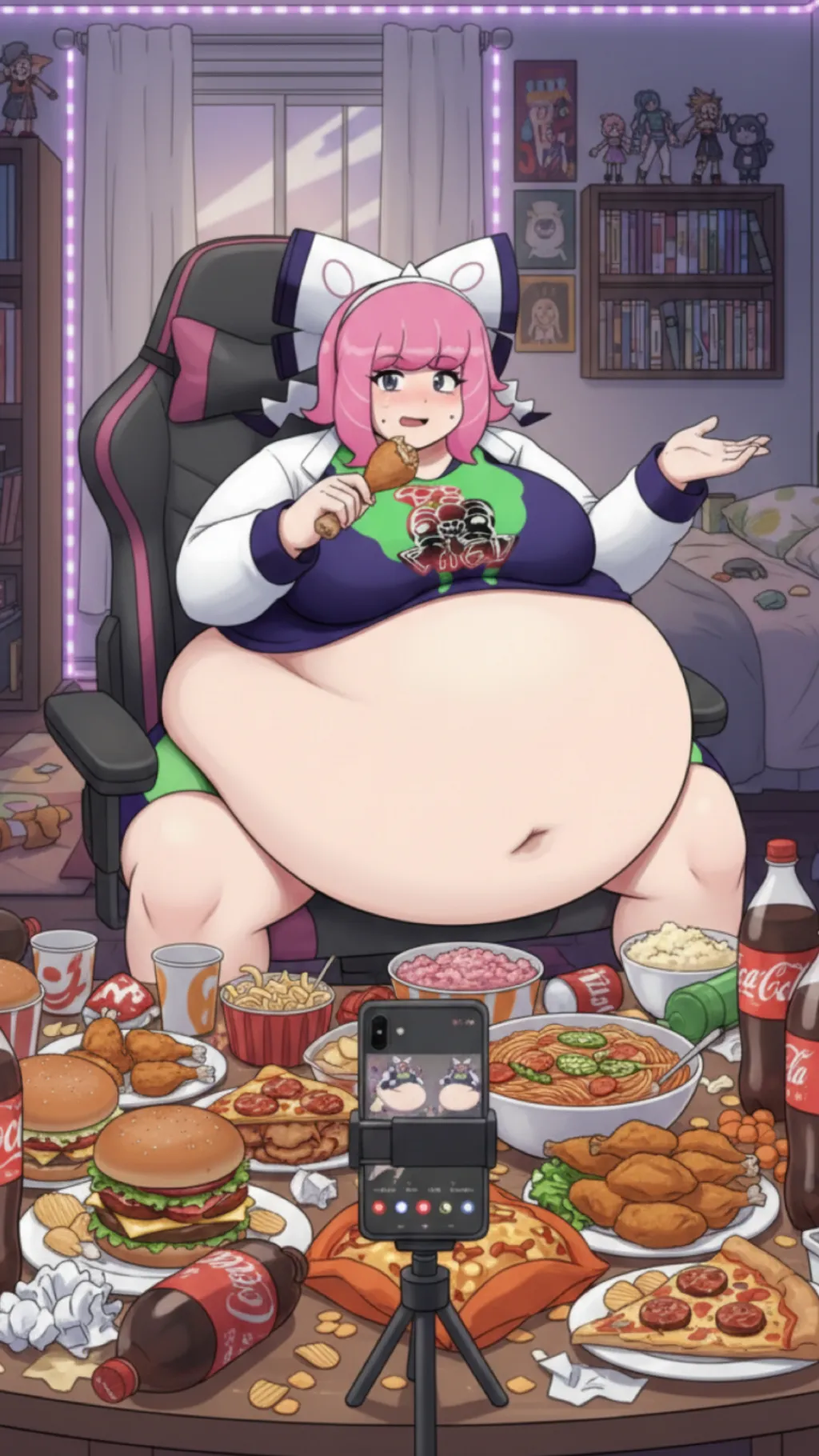 ai character: Mandy  background