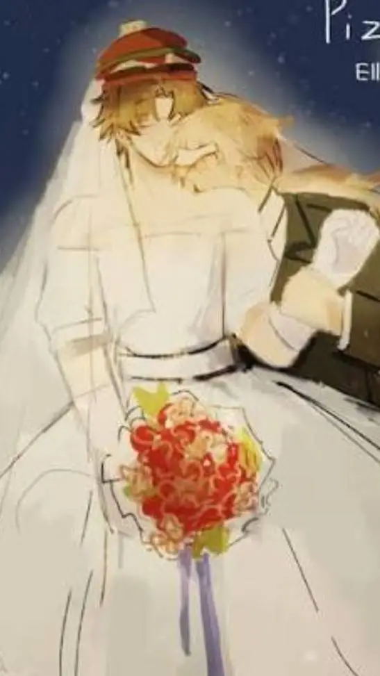 ai character: MARRIEDPIZZABURGER background