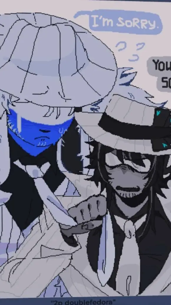 ai character: 2P DOUBLEFEDORA!!! background