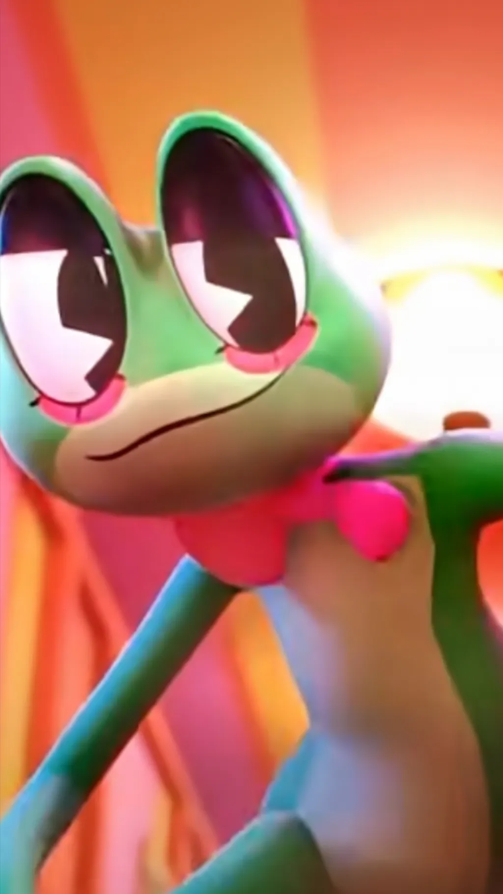 ai character: Ribbit  background
