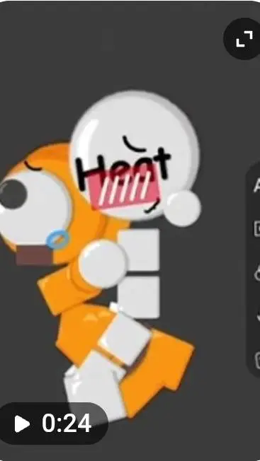 ai character: heat background