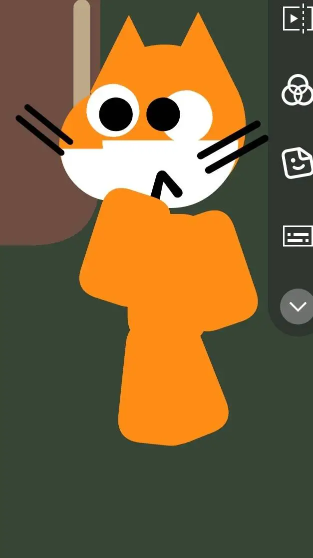 ai character: scratch cat background