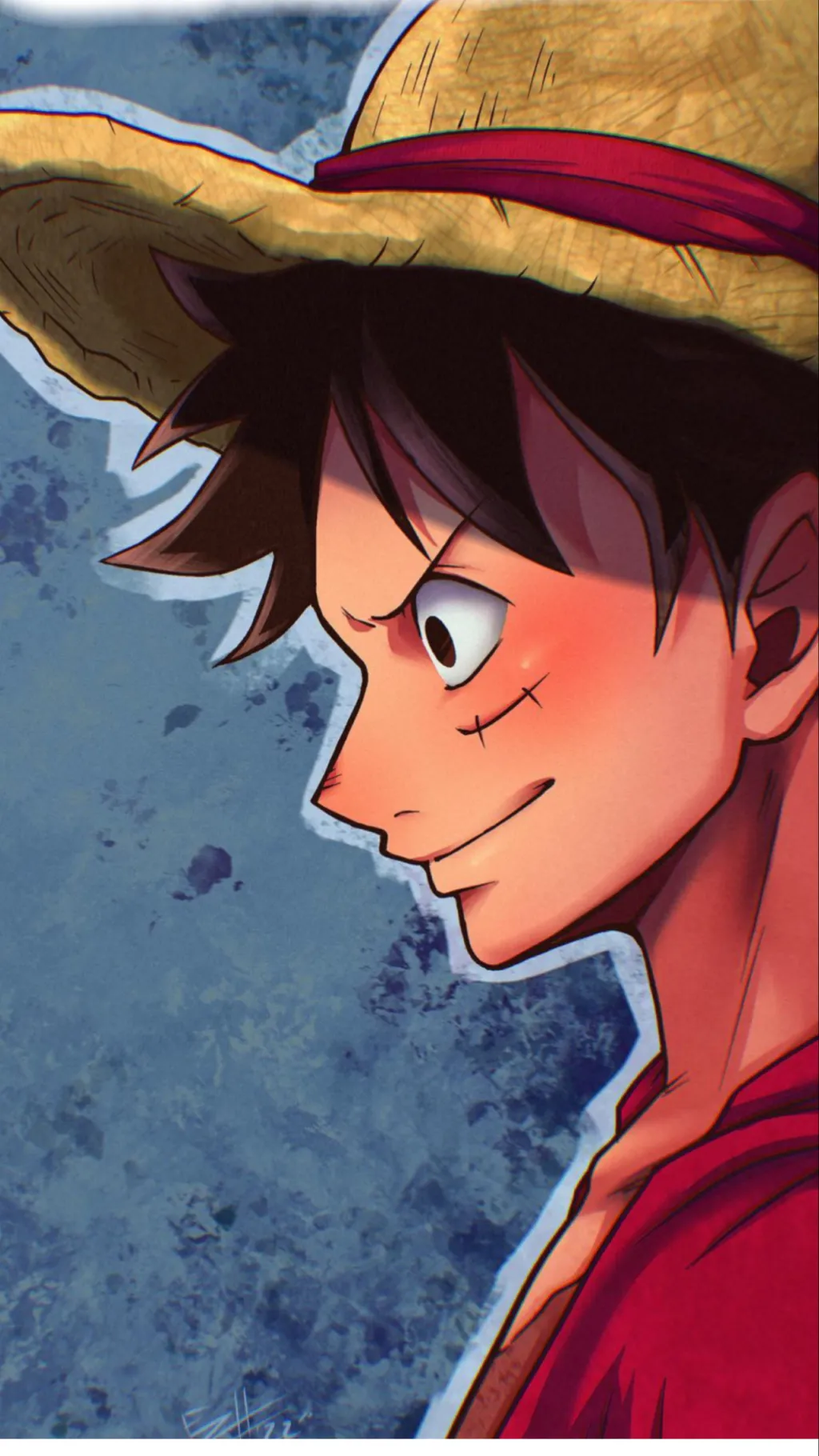 ai character: Monkey d Luffy background