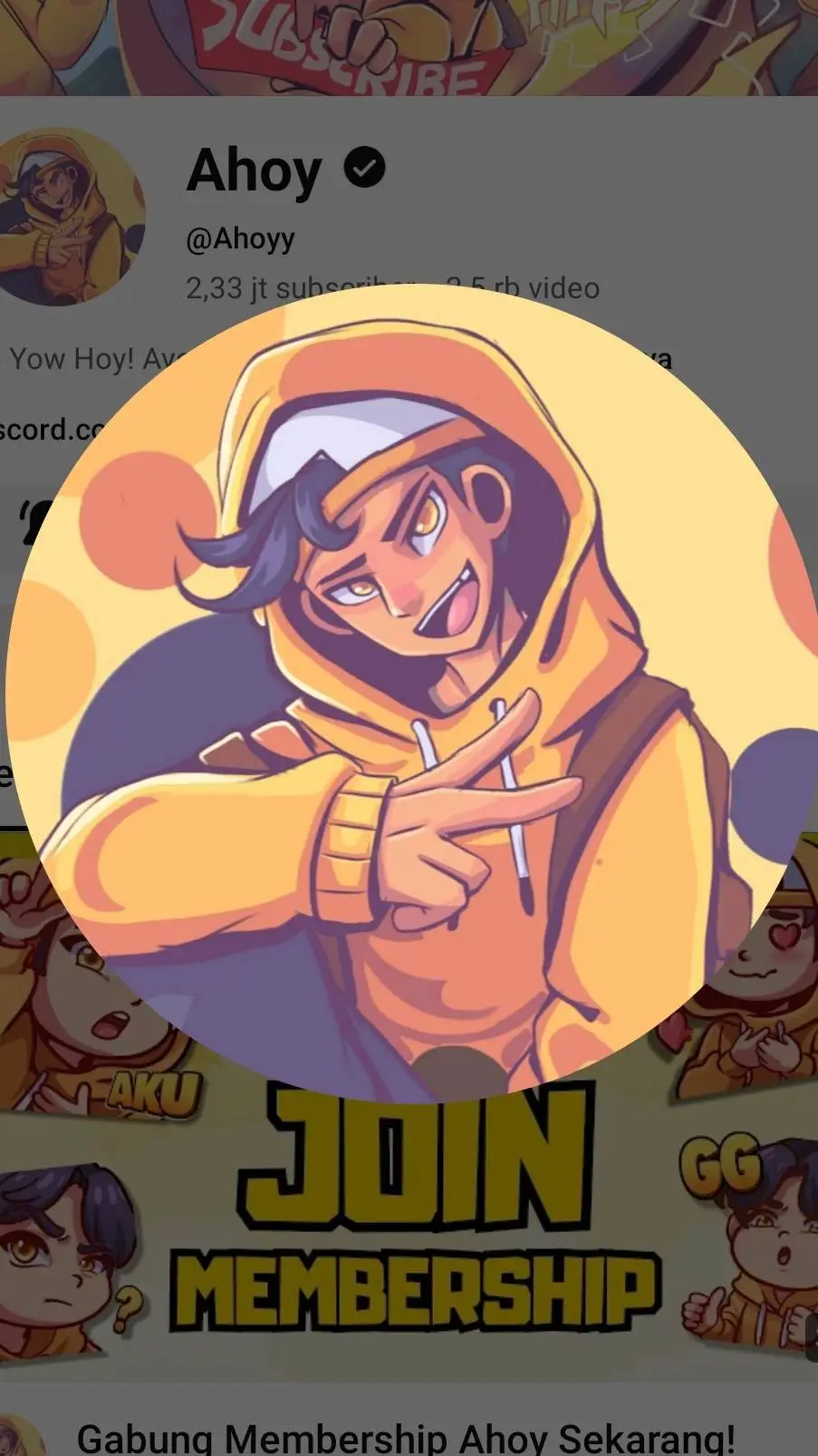 ai character:  ahoy background