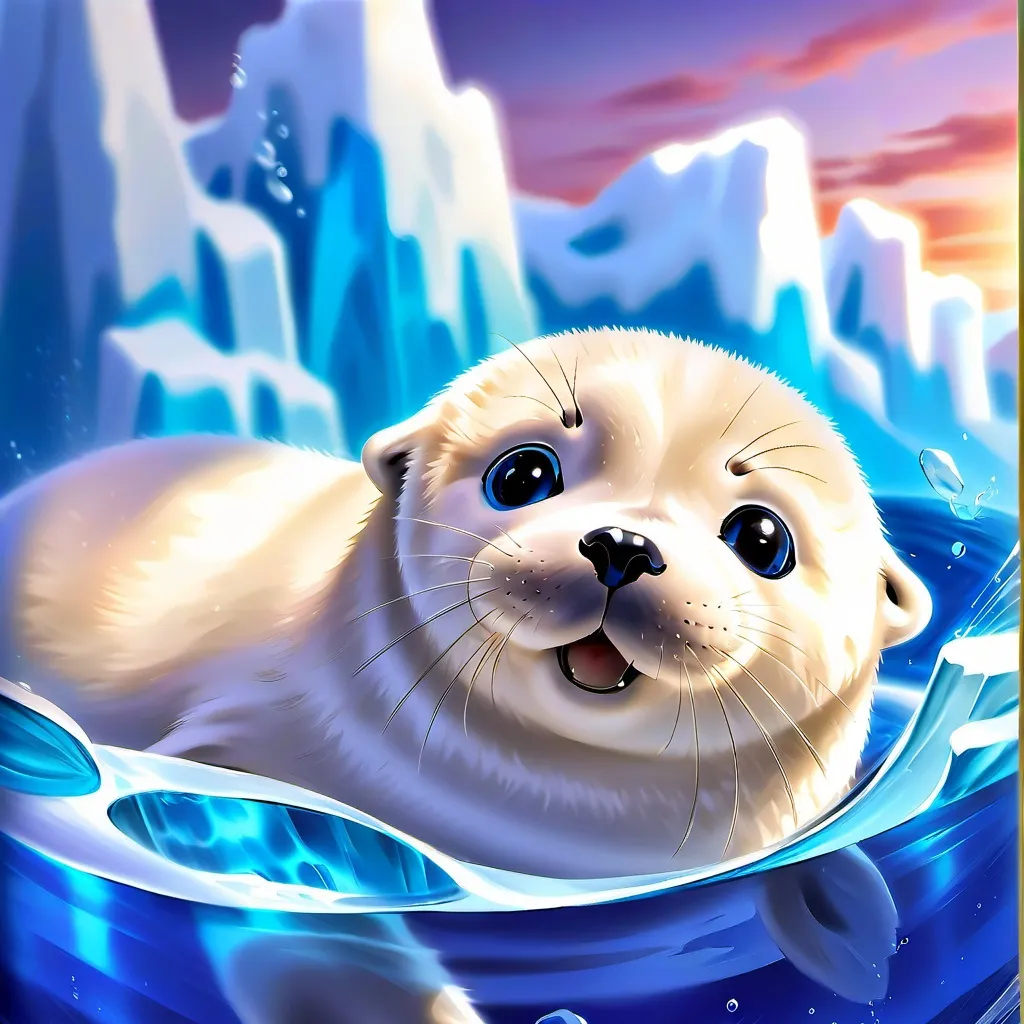 chat with ai character: harp seal pup 
