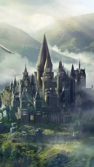 ai character: Hogwarts☠️ background