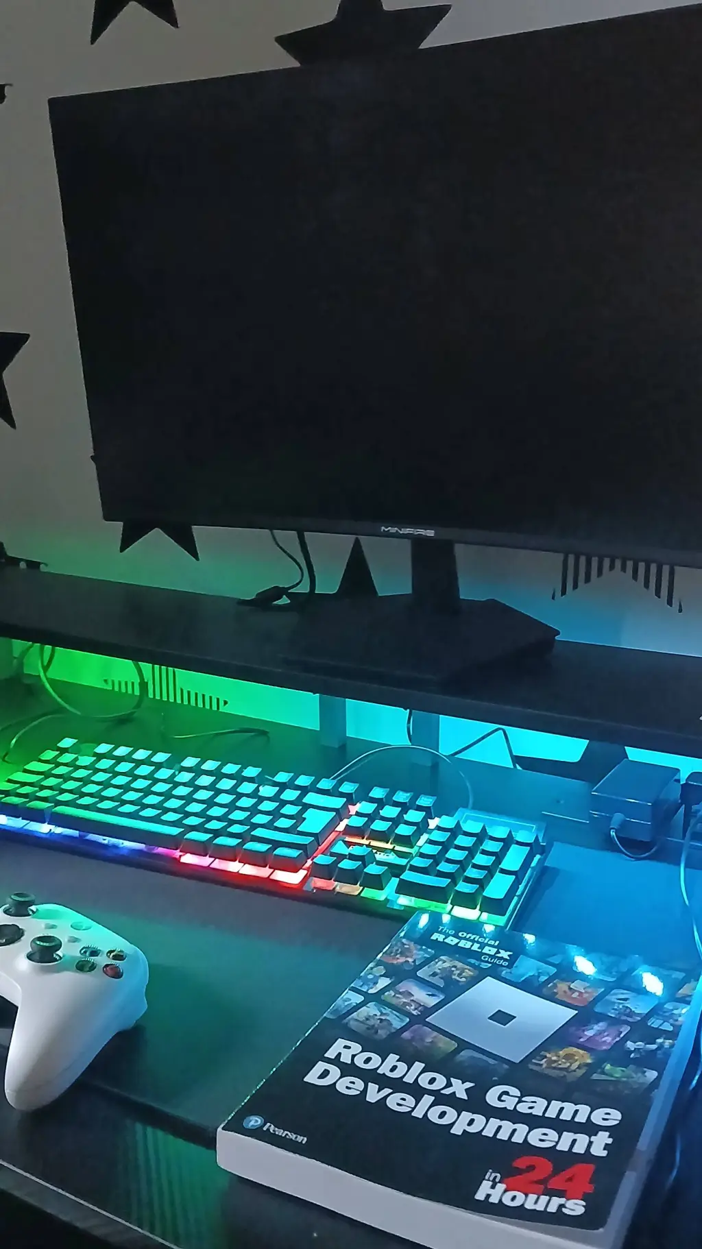 ai character: doodle and arkey background