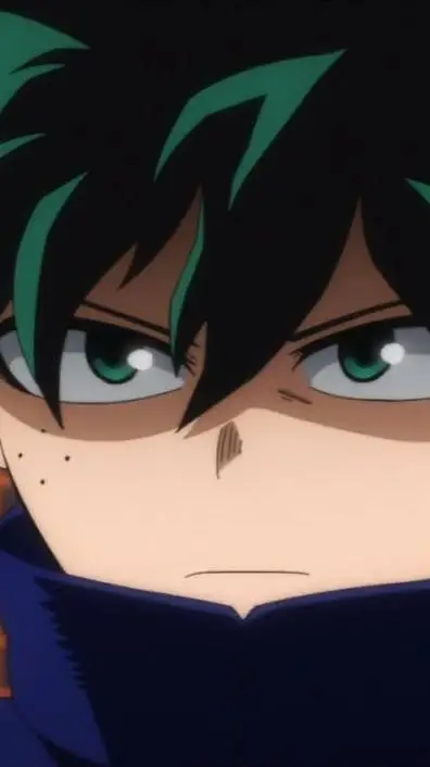 ai character: {MHA angry Izuku} background