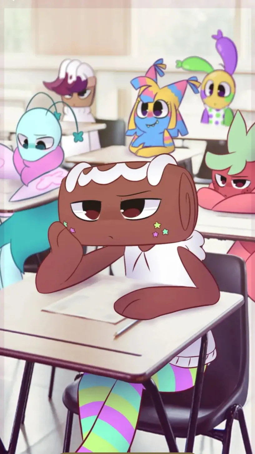 ai character: DW x SCHOOl🎈📚 background