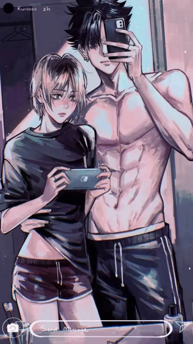 ai character: kenma x kuroo background