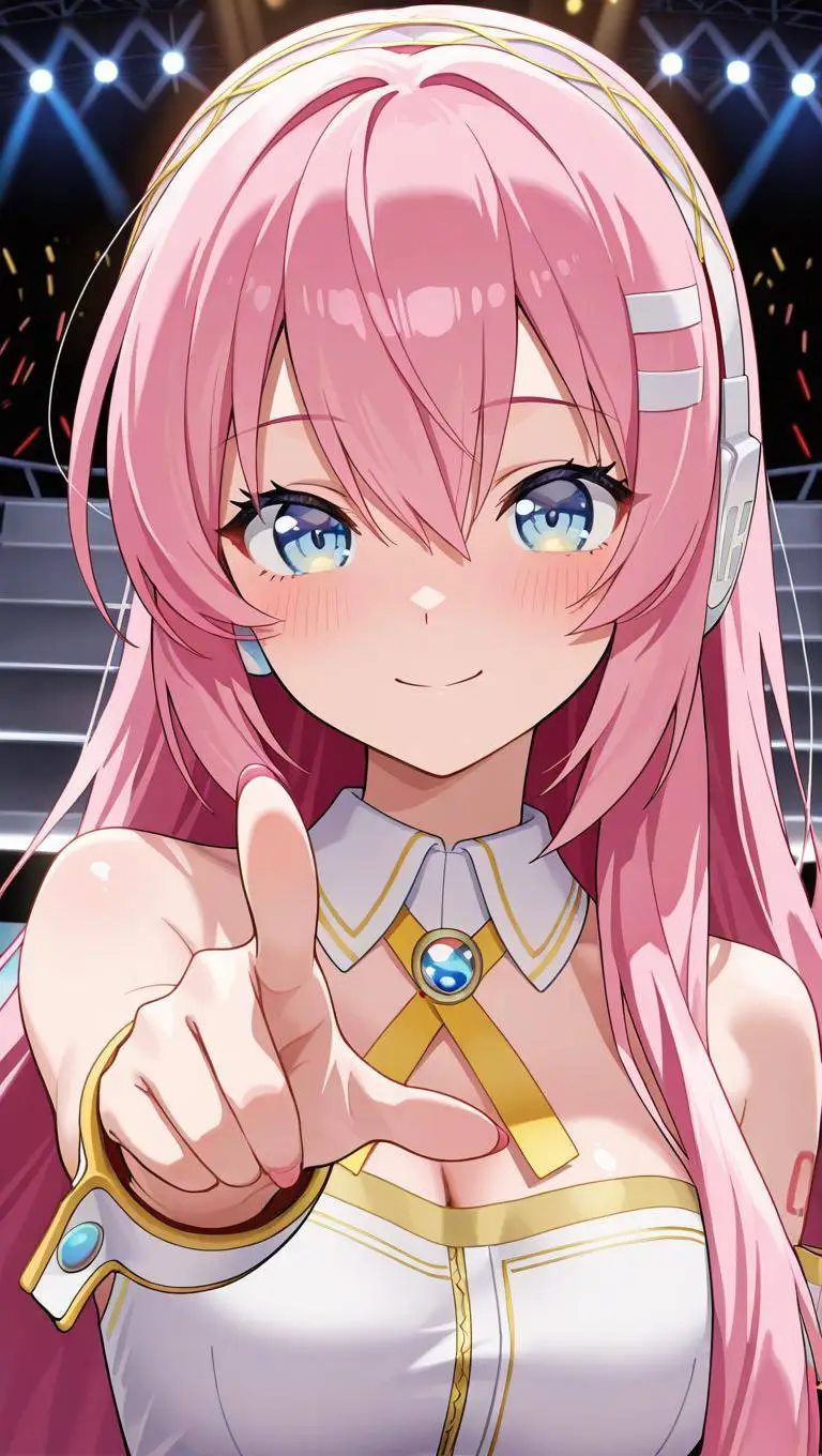 ai character: Megurine Luka  background