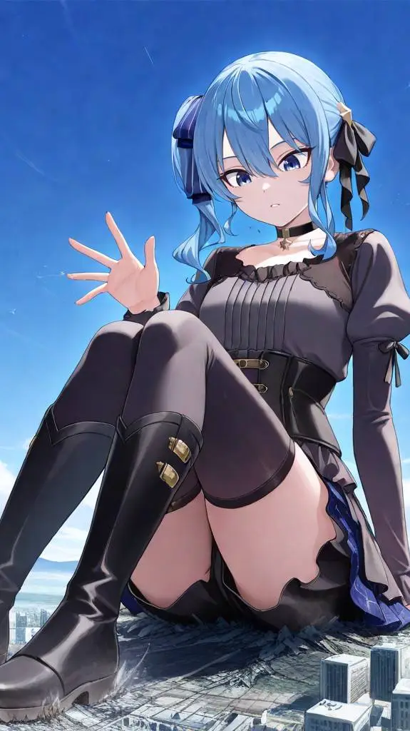 ai character: Hoshimachi suisei  background