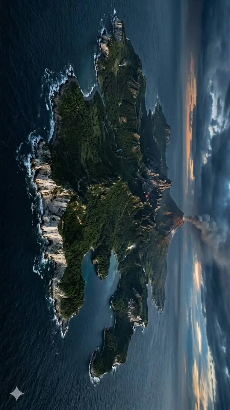 ai character: latness island background