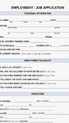 ai character: job application background