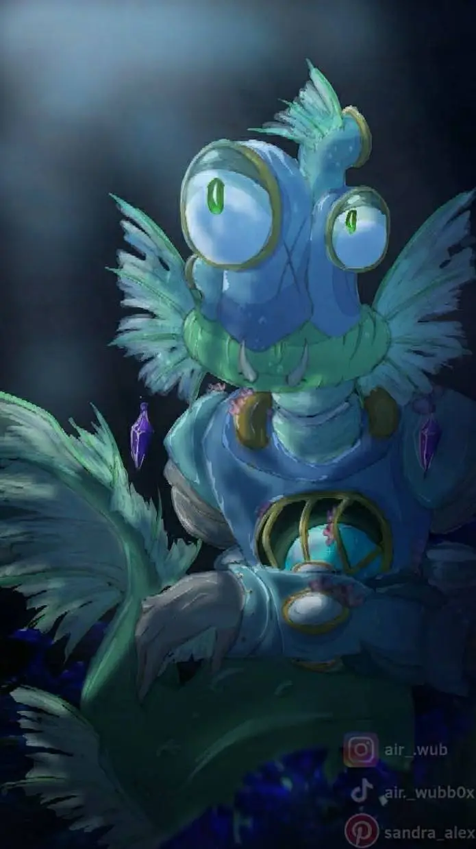 ai character: 🌊Water Wubbox🌊 background