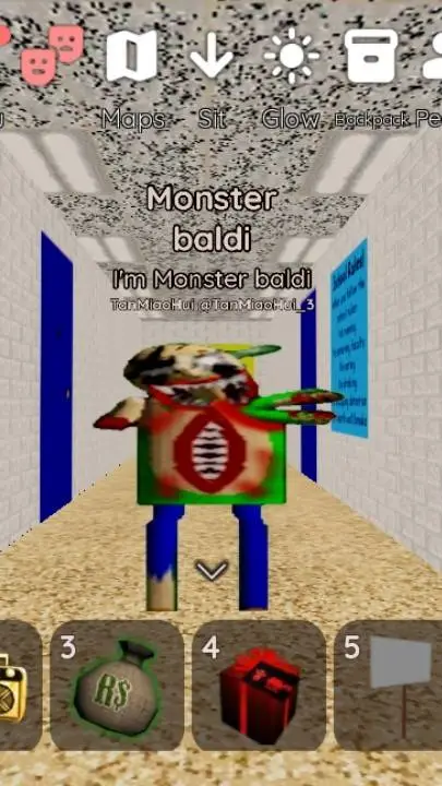ai character: Monster baldi background
