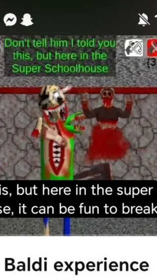 ai character: Monster baldi background
