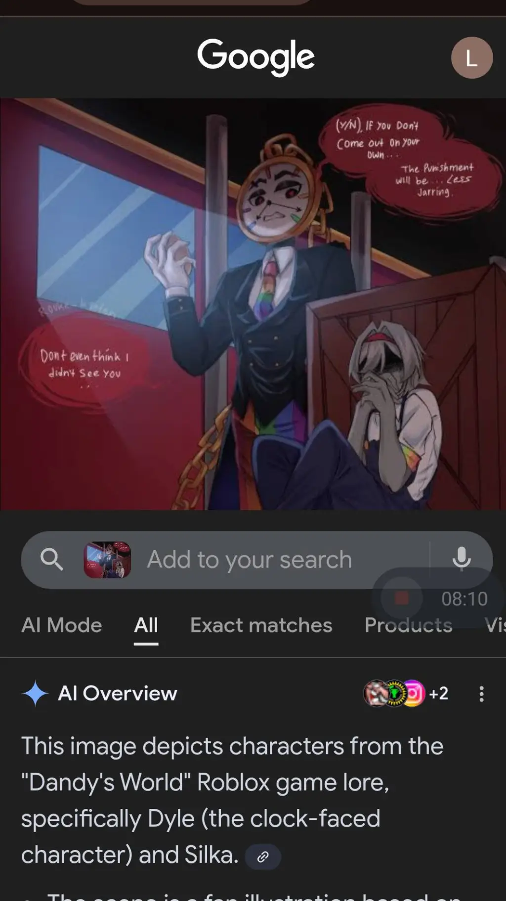 ai character: yandere dyle background