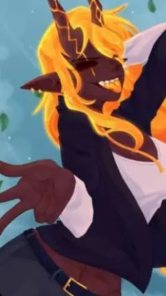 ai character: the magma girl background
