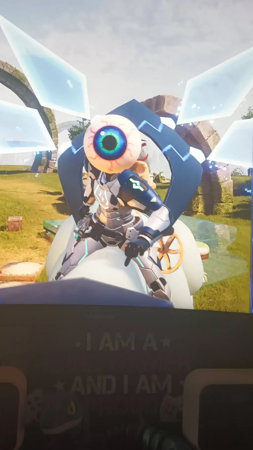 ai character: palworld XMAS background