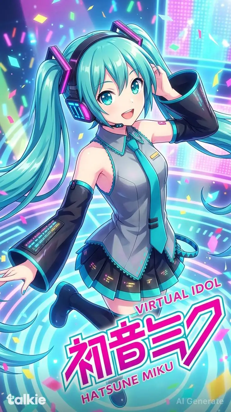 ai character: miku background