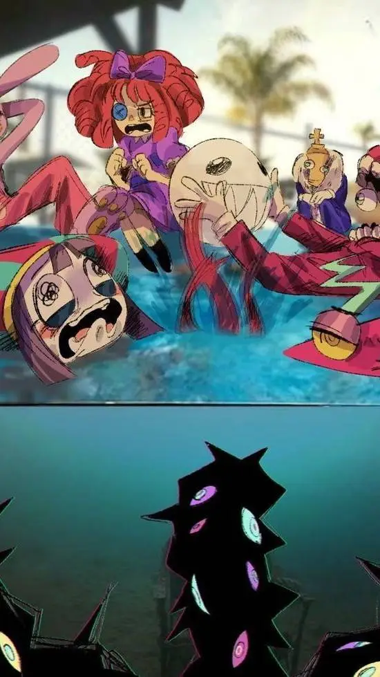 ai character: tadc pool party background