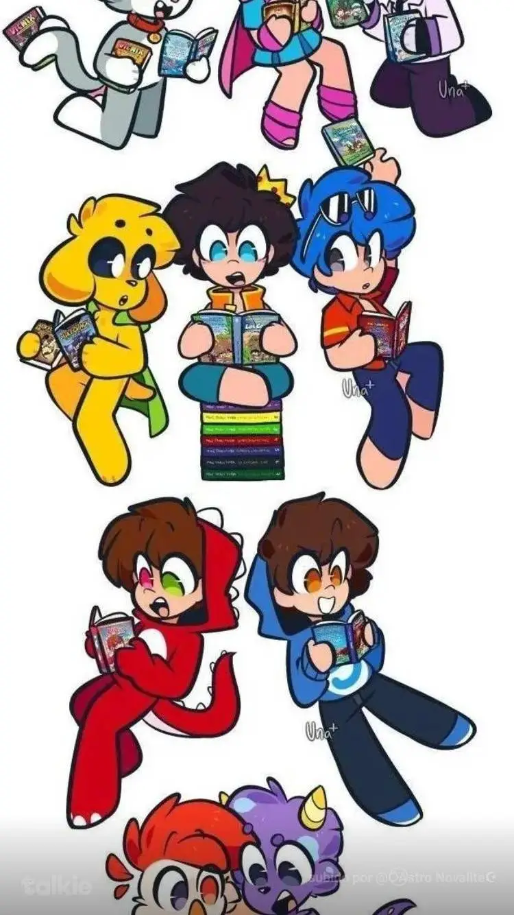 ai character: 💗los compitas💗 background