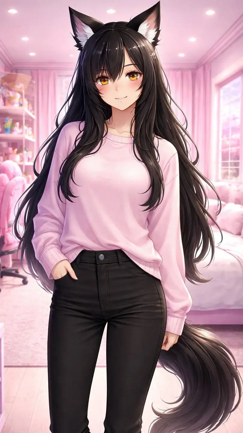 ai character: Lunari Nyxen background