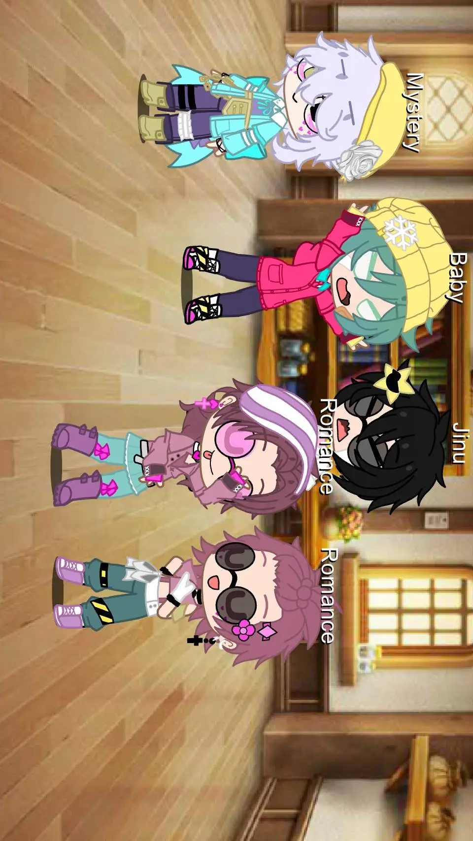 ai character: KPDH 😋😋😝😝 background