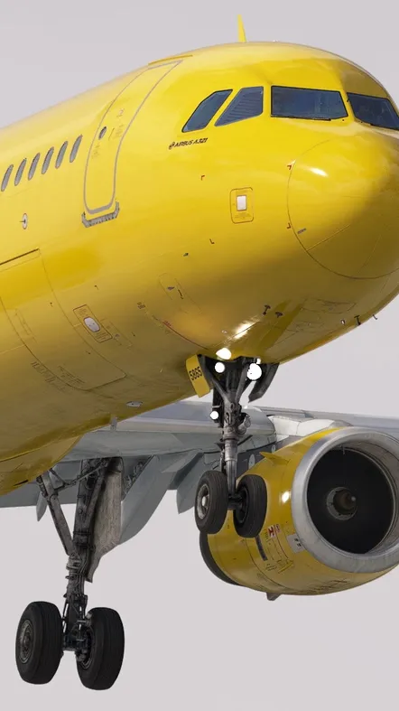 ai character: Spirit A321neo  background