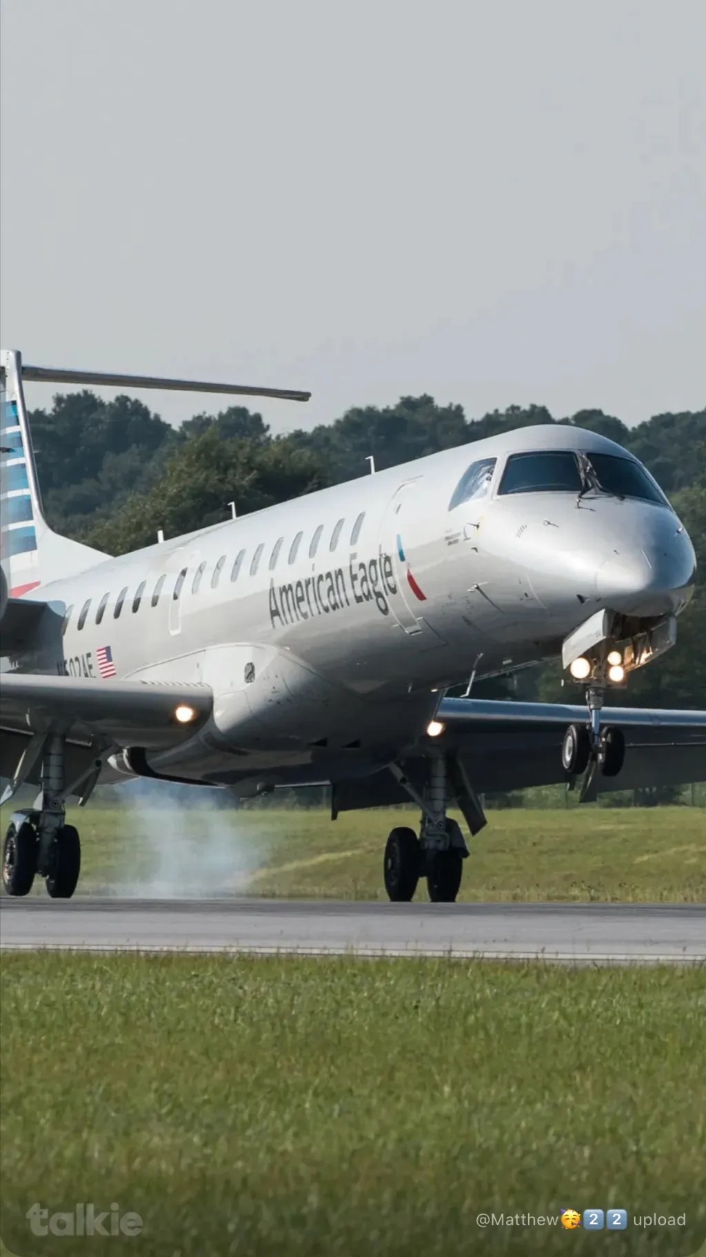 ai character: American Eagle ERJ background