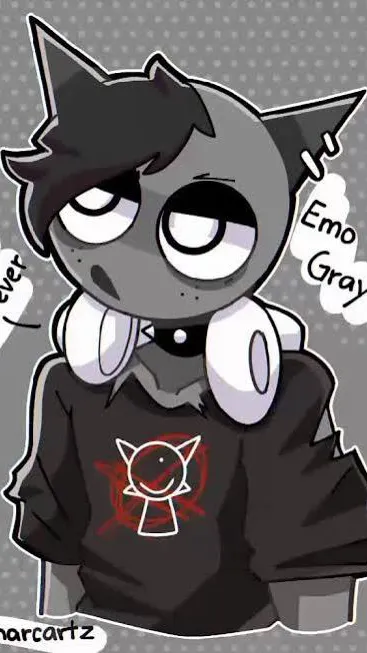 ai character: Gray background