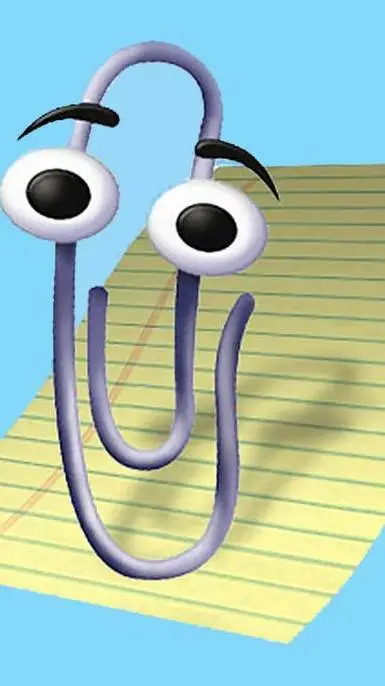 ai character: clippy✨ background