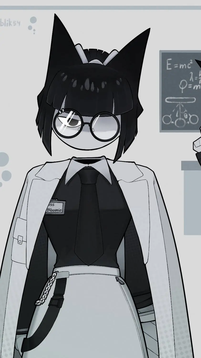ai character: Miss bloomie  background