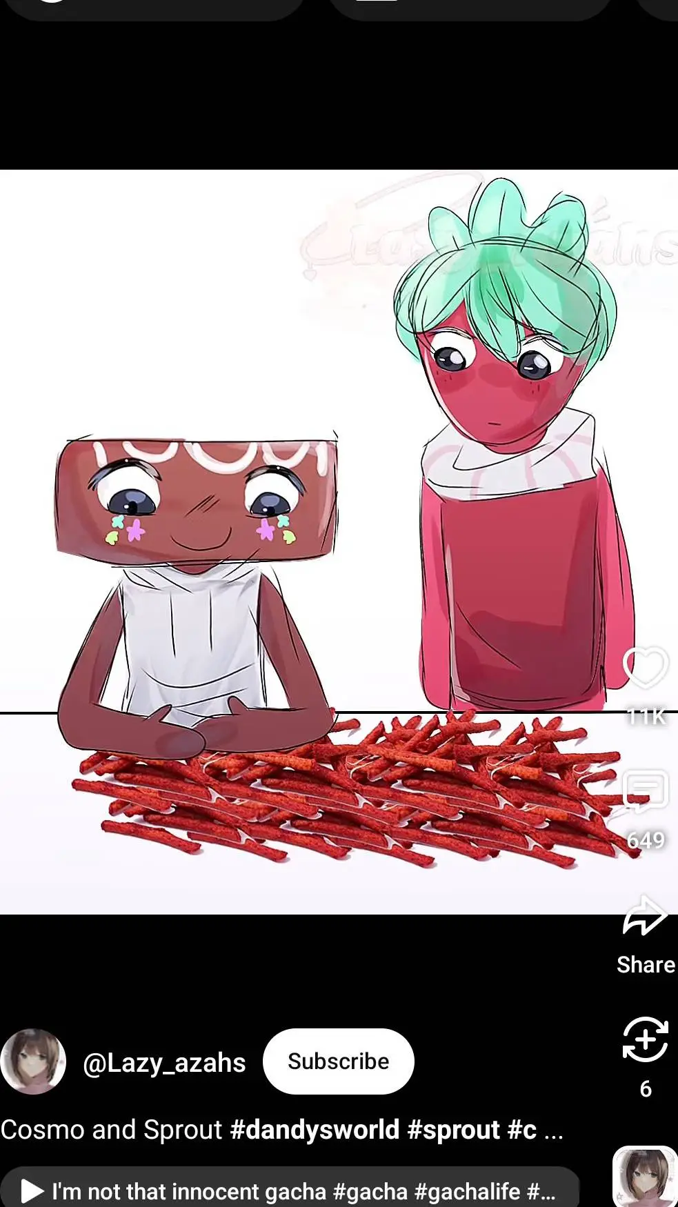 ai character: fruitcake?  background