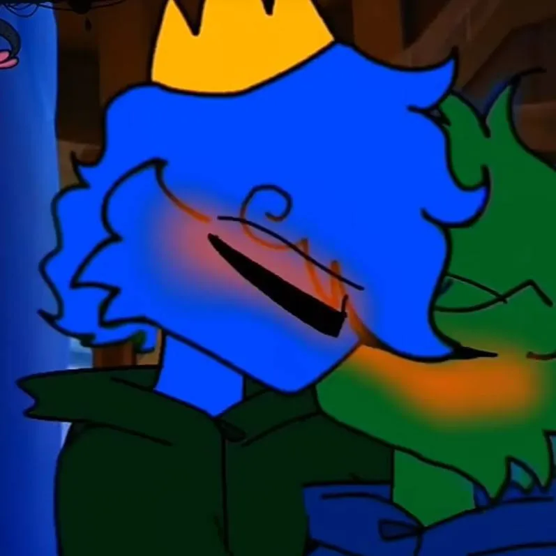 chat with ai character: green x blue