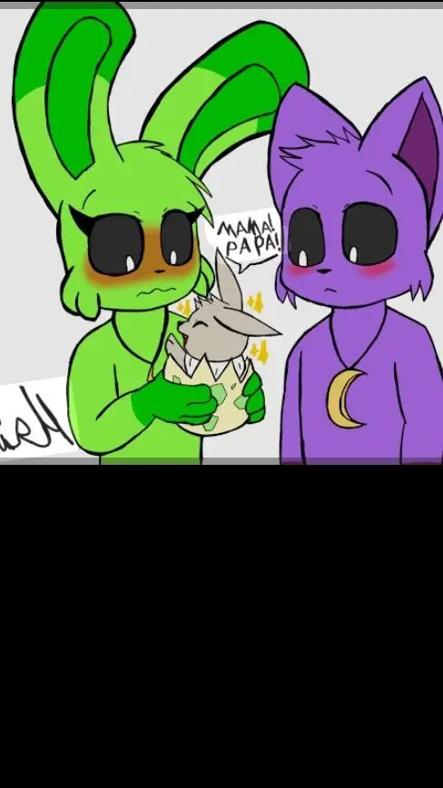 ai character: 💜💚 background