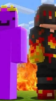 ai character: Wemmbu x Flame background