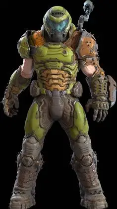 ai character: Doom slayer  background