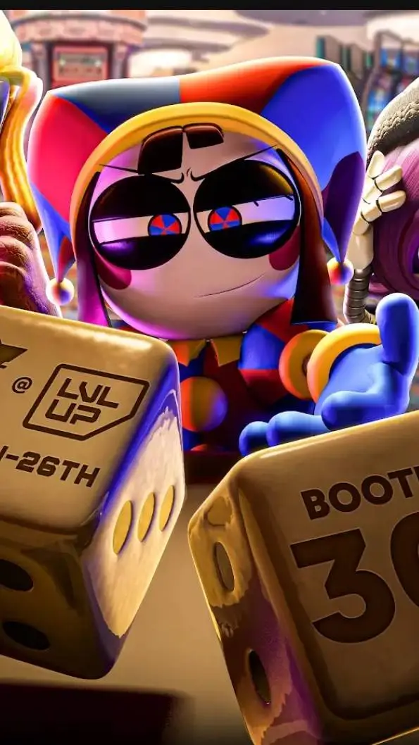 ai character: gambling pomni background