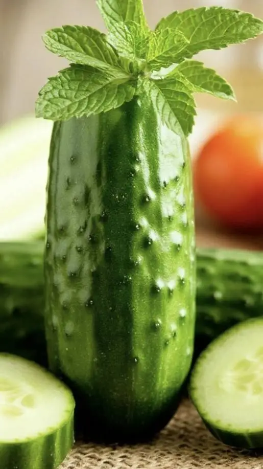 ai character: cool cucumber background