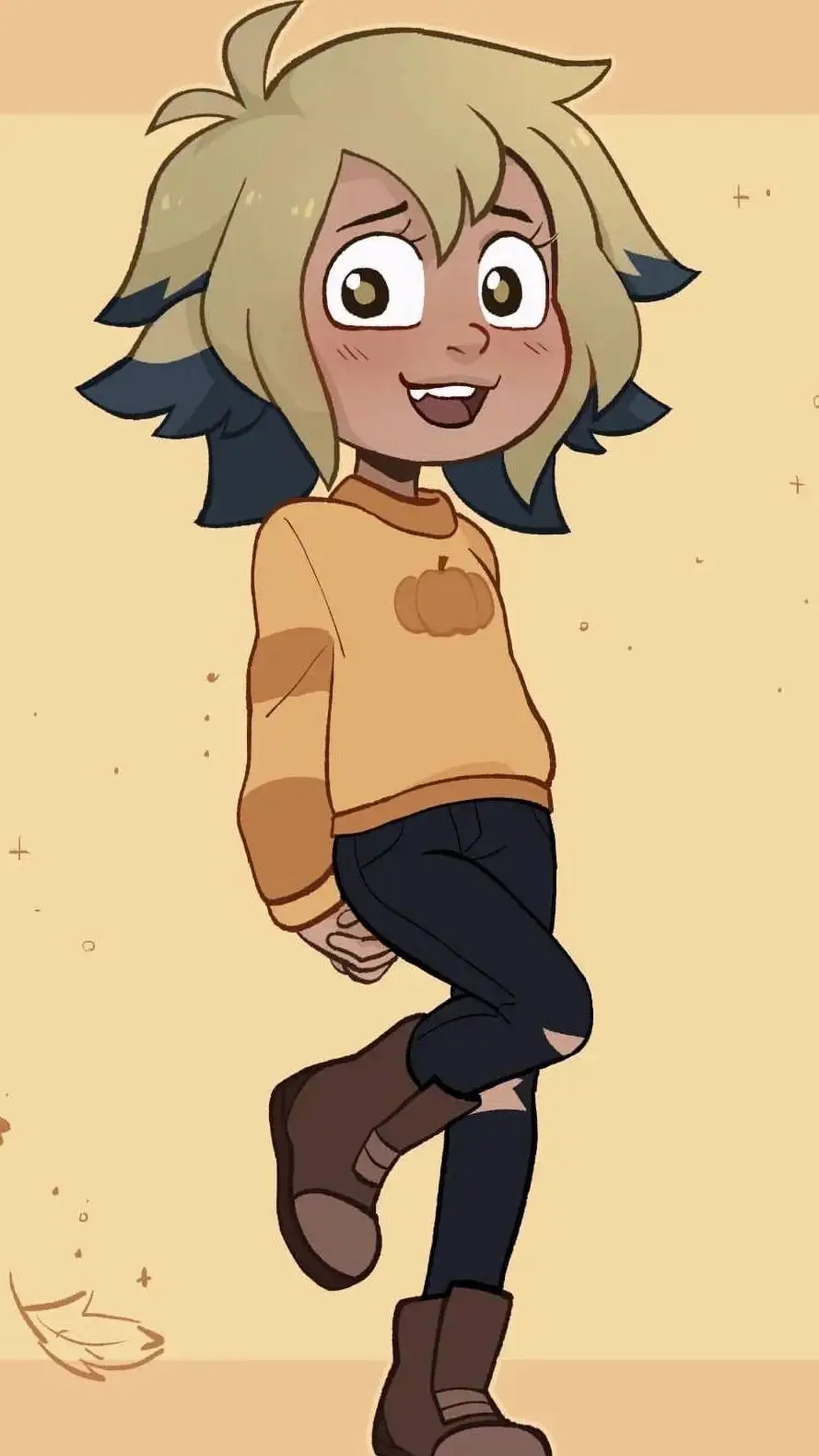 ai character: Vee noceda background