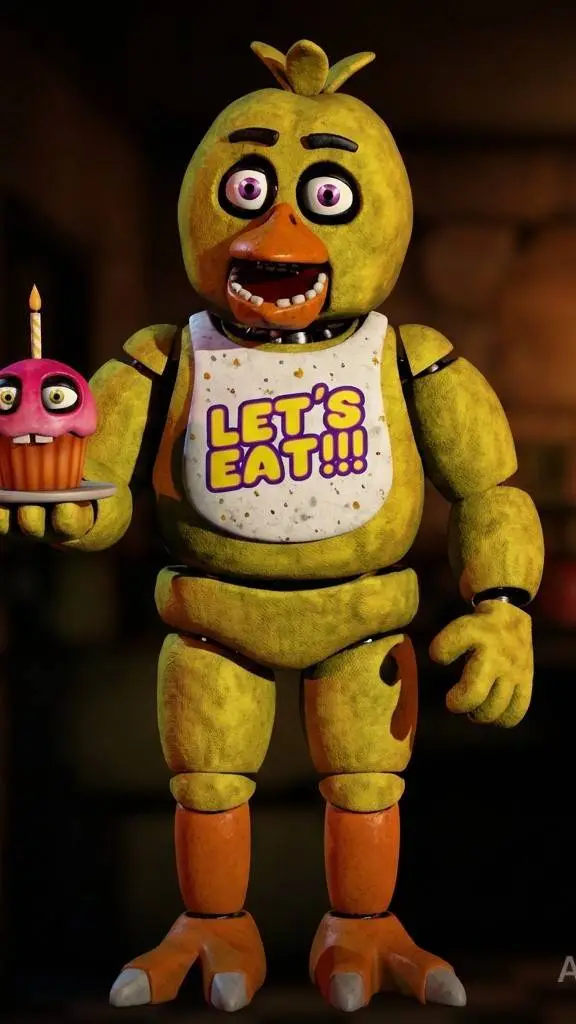 ai character: Chica the chicken background