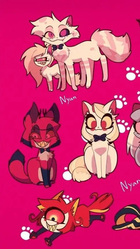 ai character: Cat Hazbin hotel background